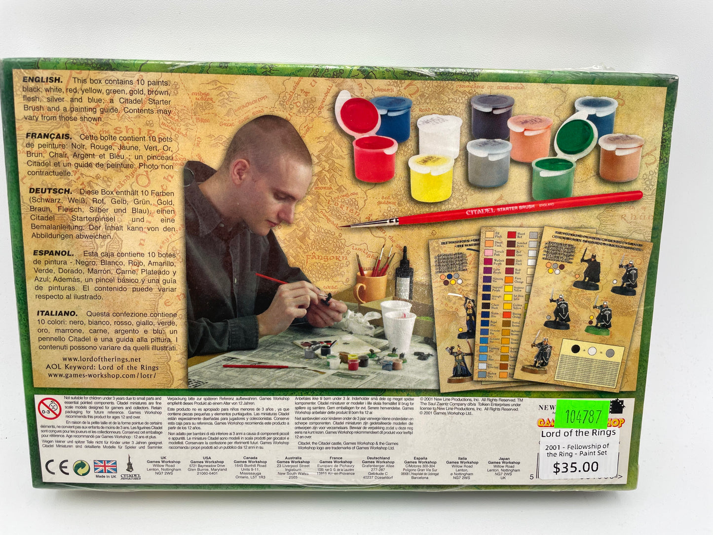 Lord of the Rings - Fellowship of the Ring - Paint Set 2001 #104787