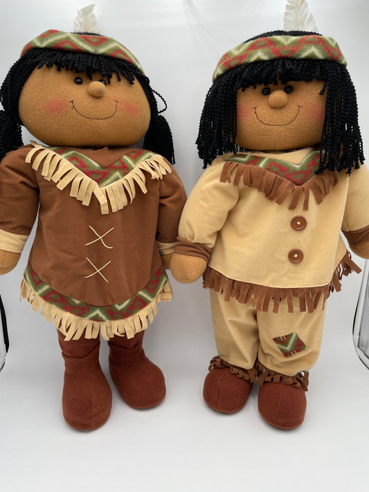 Prima Creations - Native American Indian Pair #102567