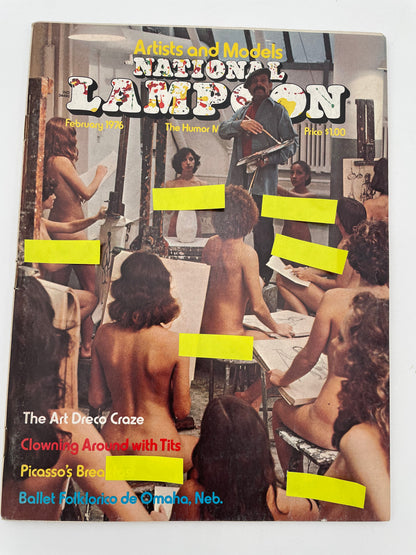 National Lampoons Magazine - Artists & Models February 1976 #101744
