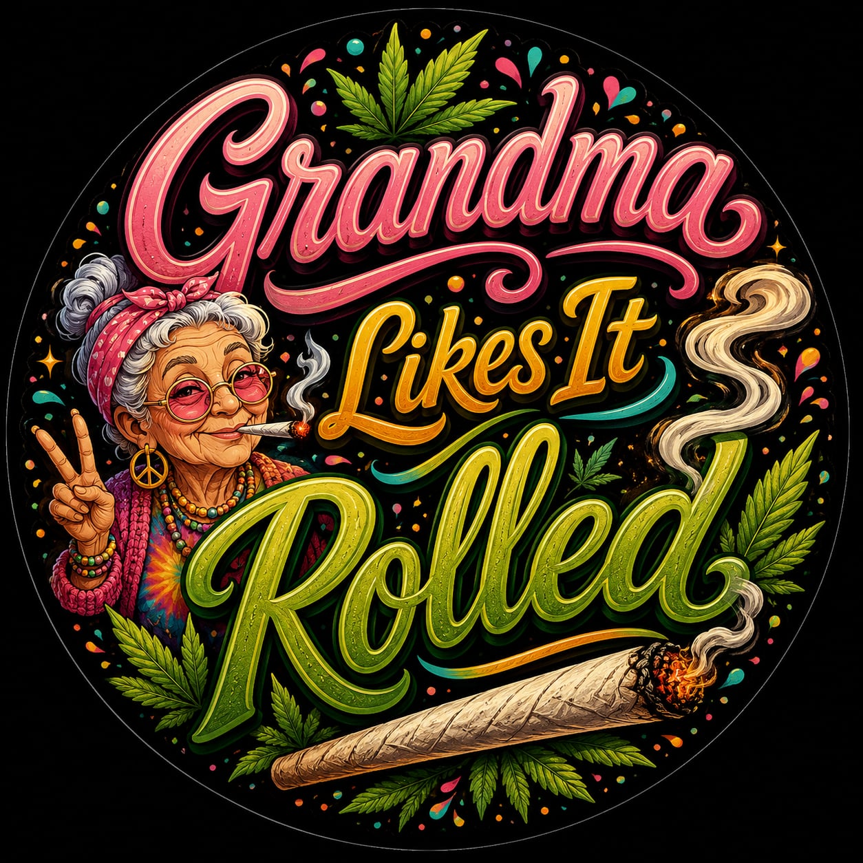 Buttons - WTHC-Radio - Grandma Likes It Rolled #108026