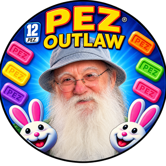Button - The PEZ Outlaw - PEZ Outlaw Bunnies #108178