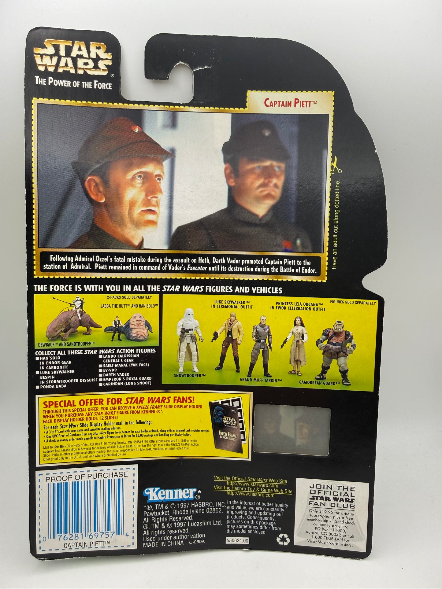 Star Wars - The Power of the Force - Captain Piett 1997 #107497