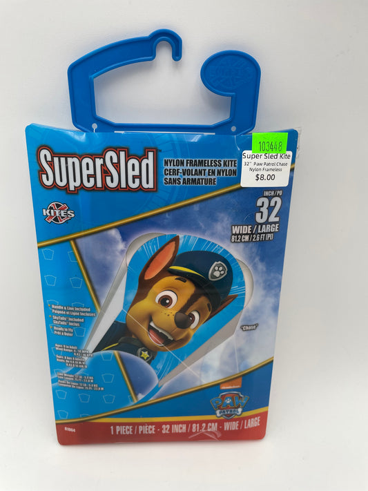 Kite - Paw Patrol Sled Nylon Frameless 32” Kite #103448