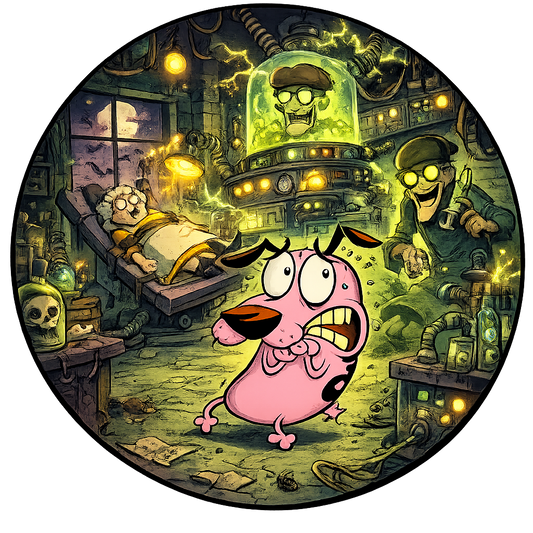 Button - 90s Theme - Courge the Cowardly Dog - Laboratory #107767