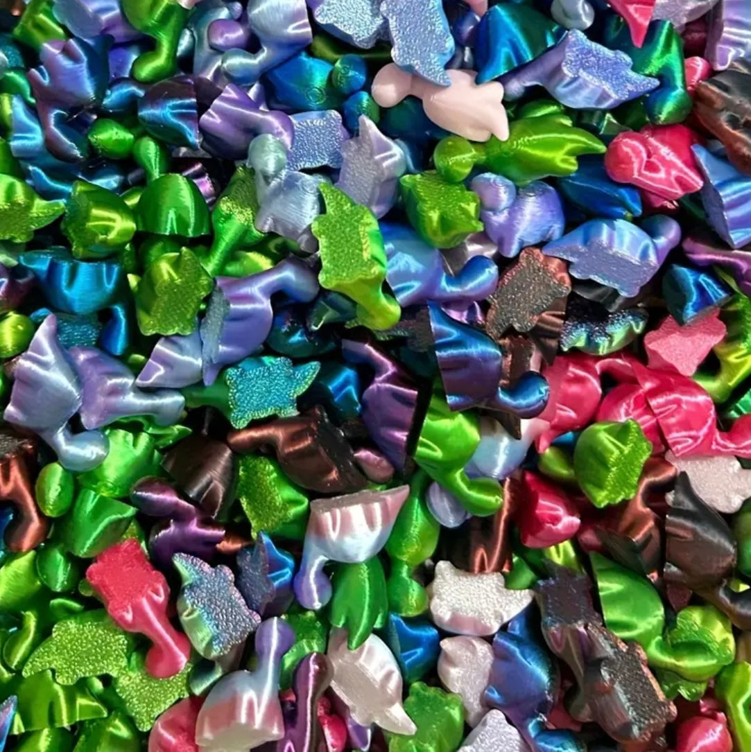 Mini Resin / 3D Print - Dinosaurs - Assorted Colors #107205