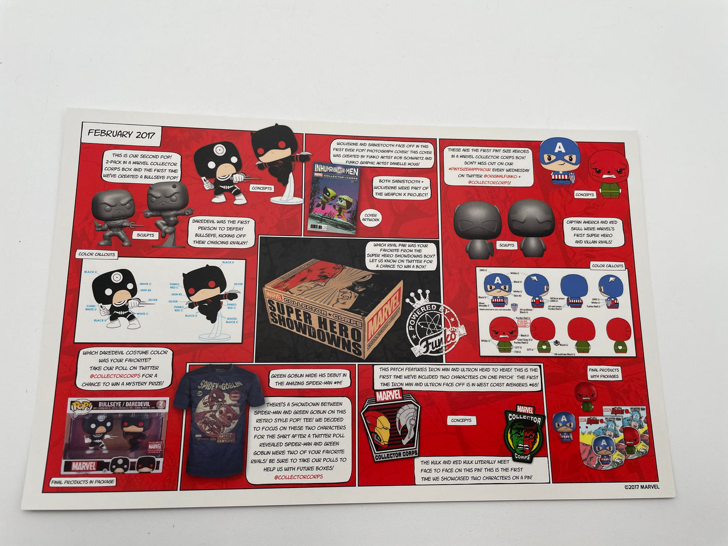 Marvel - Collector Corps Box - Guardians of the Galaxy Insert - February 2017 - #102759