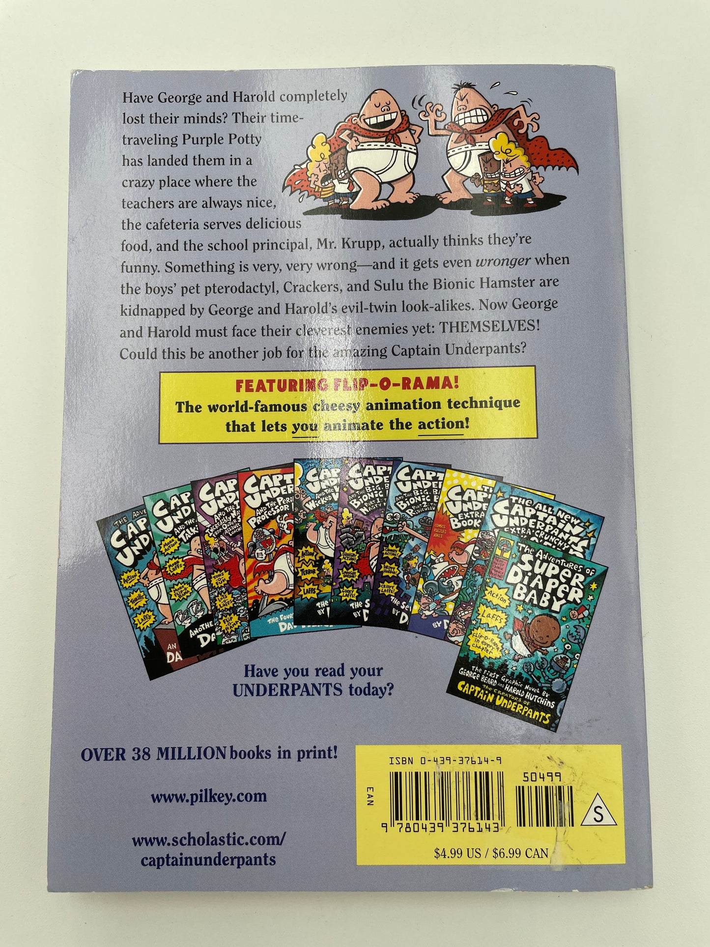 Captain Underpants Book - Purple Potty People 2006 #102022