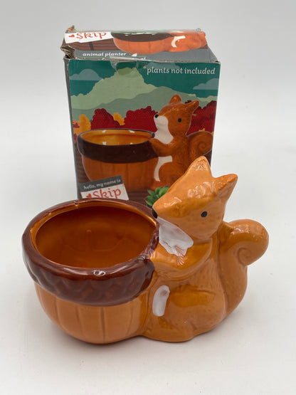 Ceramic - Squirrel Planter “Skip” #104566