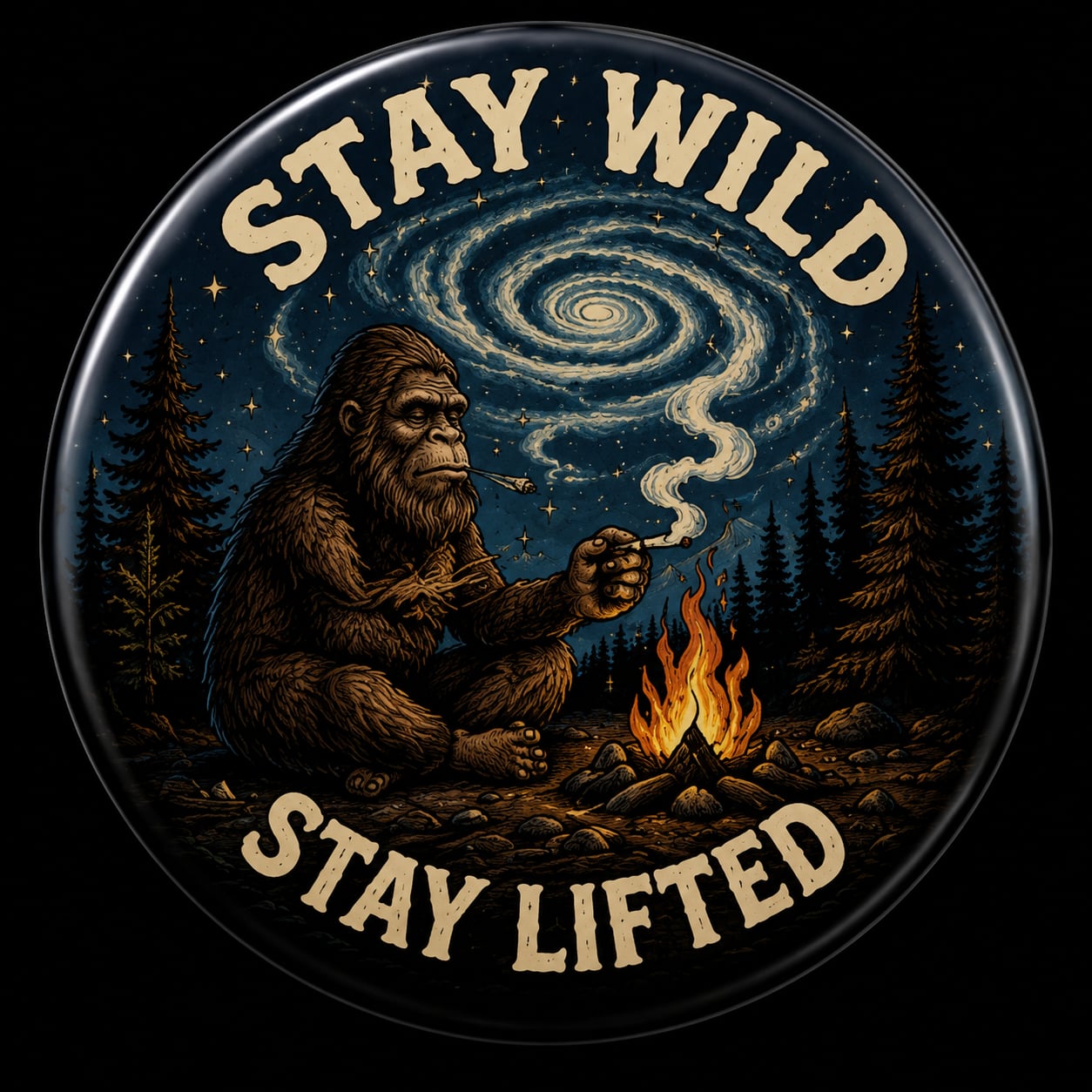 Buttons - WTHC-Radio - Stay Wild