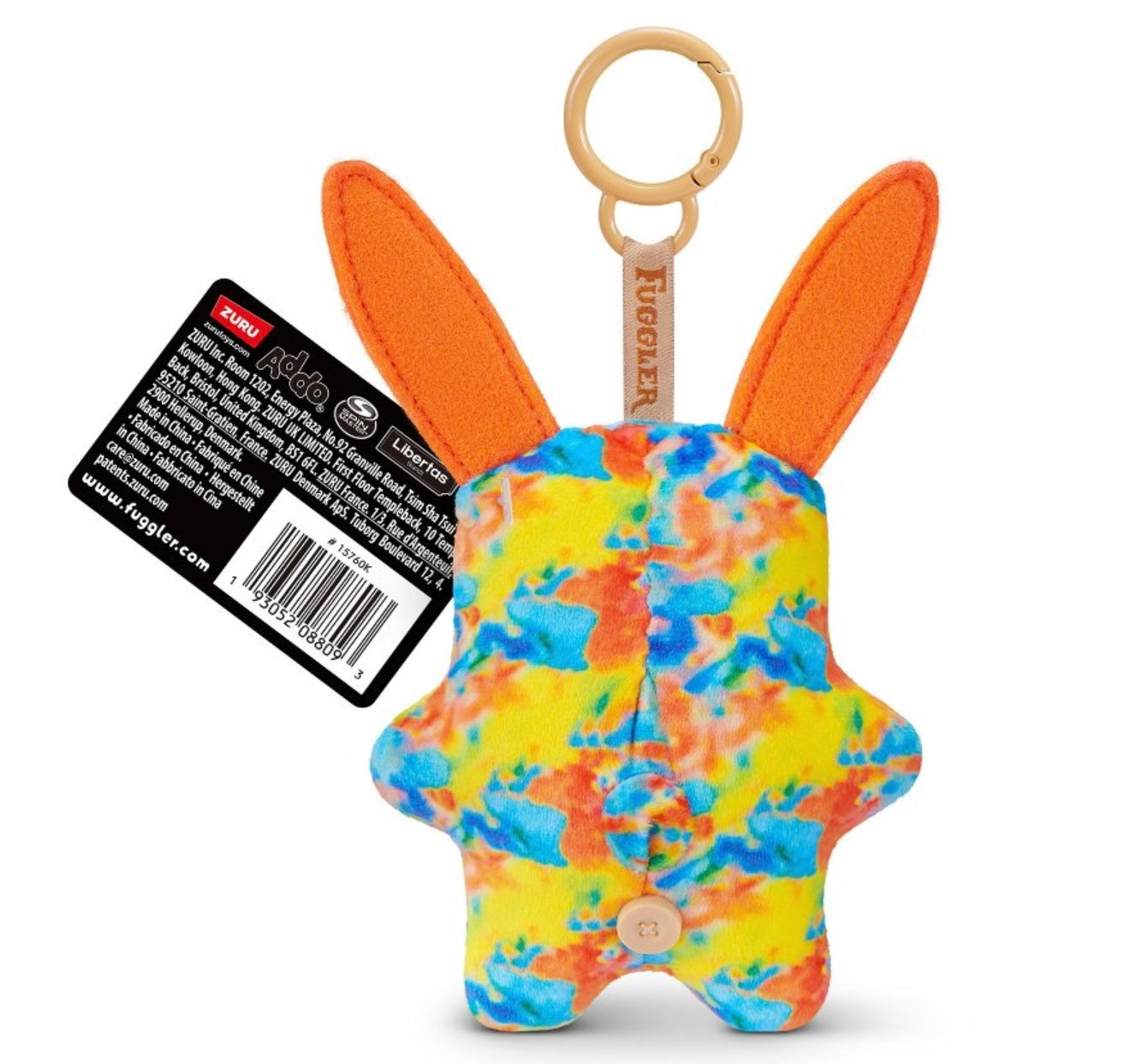 Fuggler - Keyring - Yellow/Orange Tie Dye Rabid Rabbit 2025 #107423