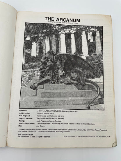 Arcanum Book, The (second edition) RARE! 1985 - #102001