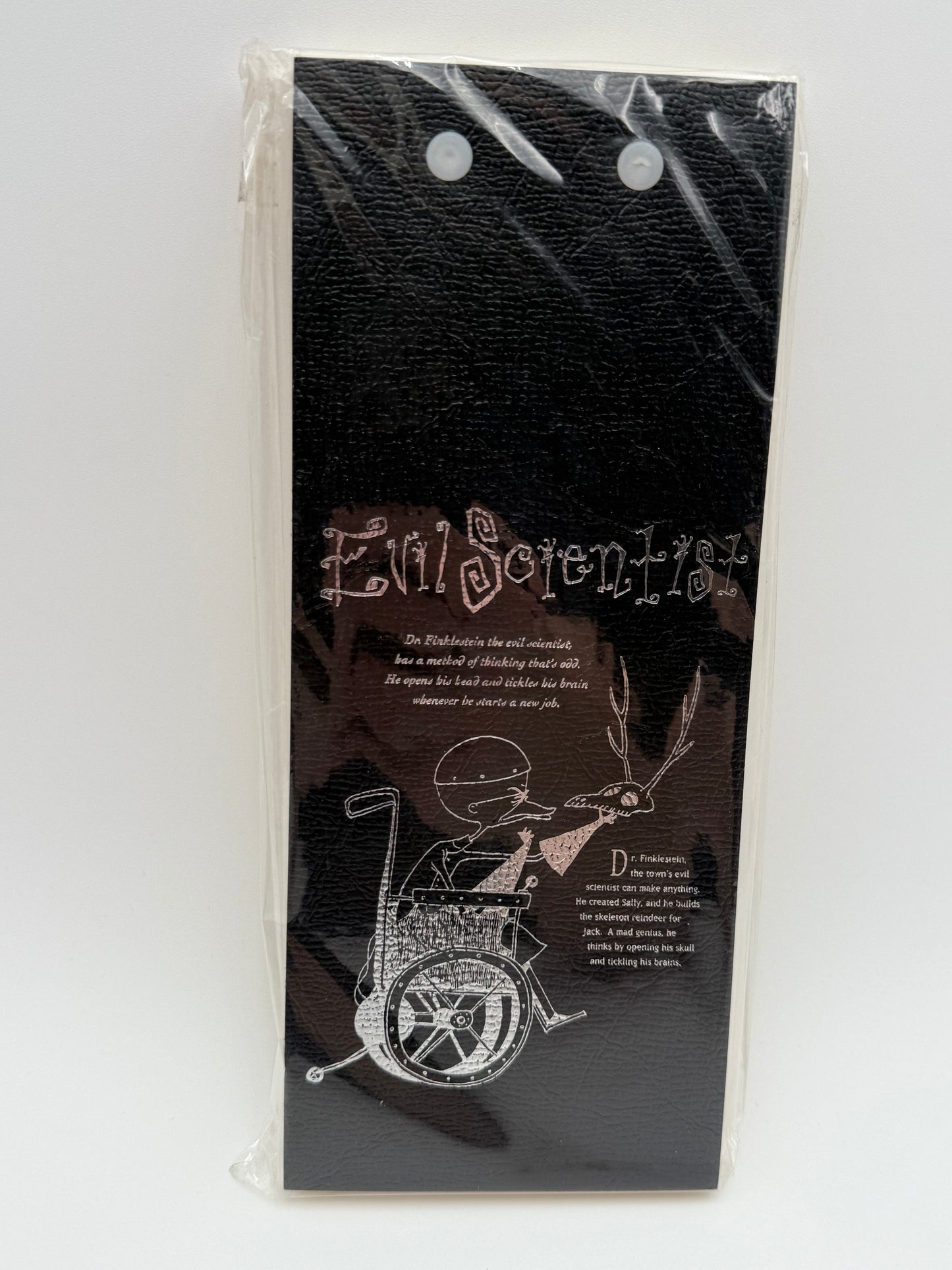 Nightmare Before Christmas - Elongated Note Pad - Evil Scientist 1990s #105380