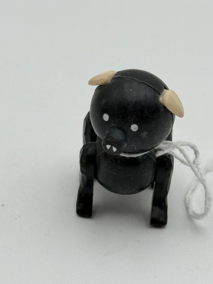 Fisher Price - Little People - Black Pig 1970s #105462