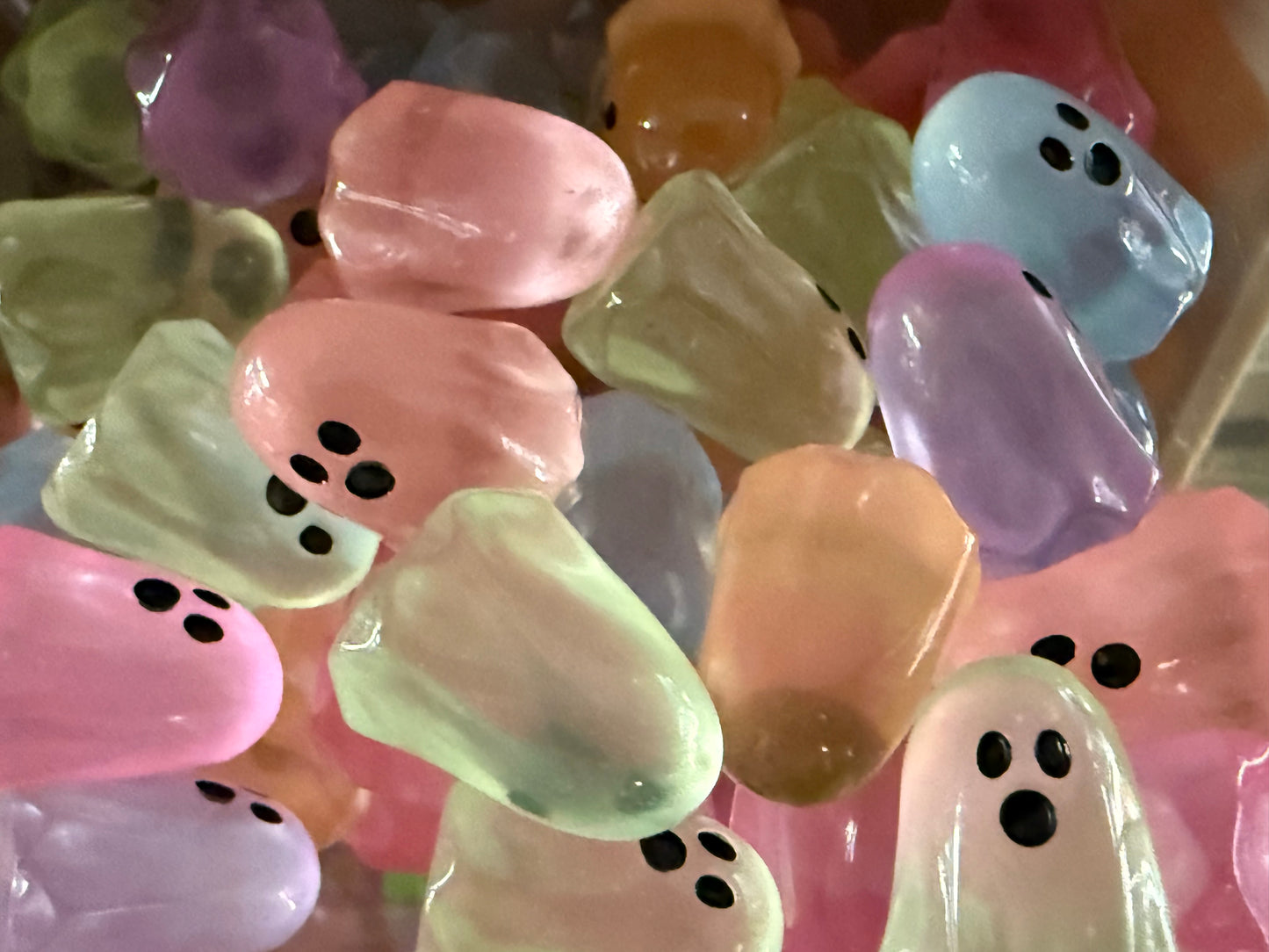 Mini Resin / 3D Print - Transparent Ghosts - Assorted Colors #107212