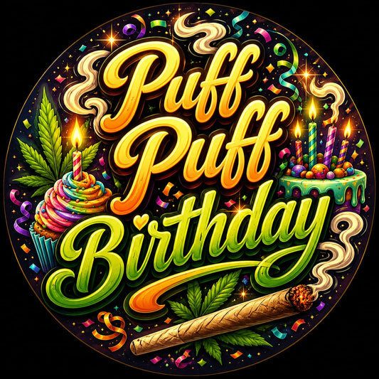 Buttons - WTHC-Radio - Puff Puff Birthday #108011