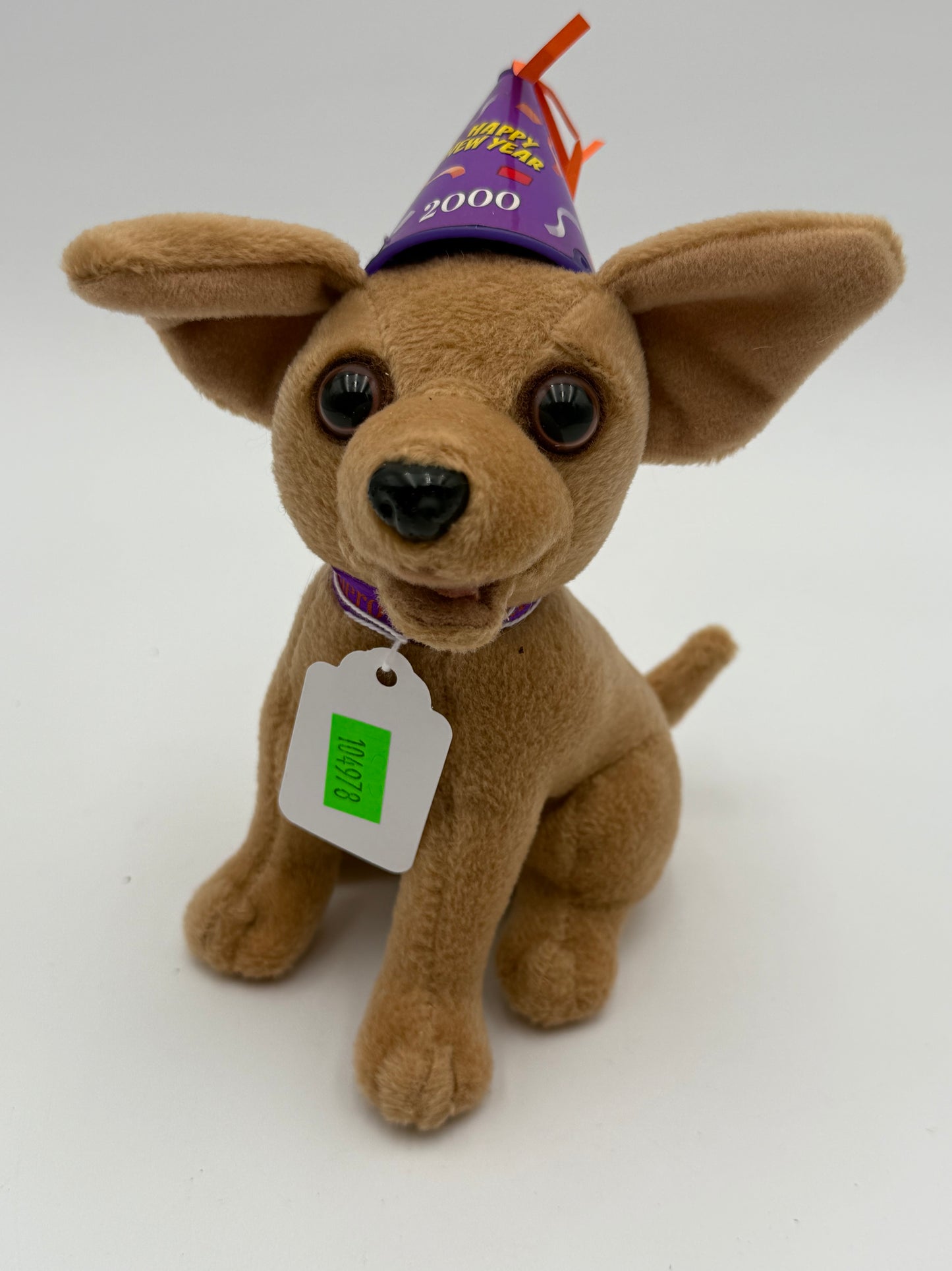 Taco Bell - Plush - Gidget Chihuahua - “Happy New Year 2000” 1999 #104978