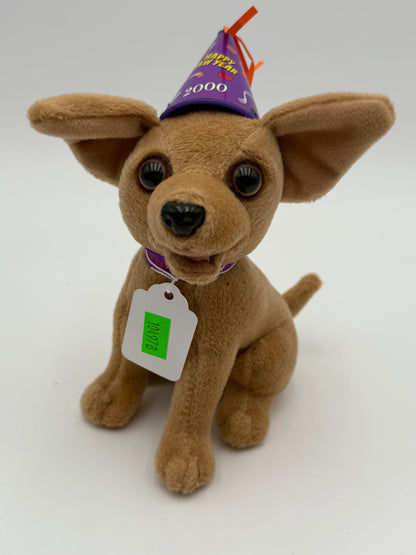 Taco Bell - Plush - Gidget Chihuahua - “Happy New Year 2000” 1999 #104978