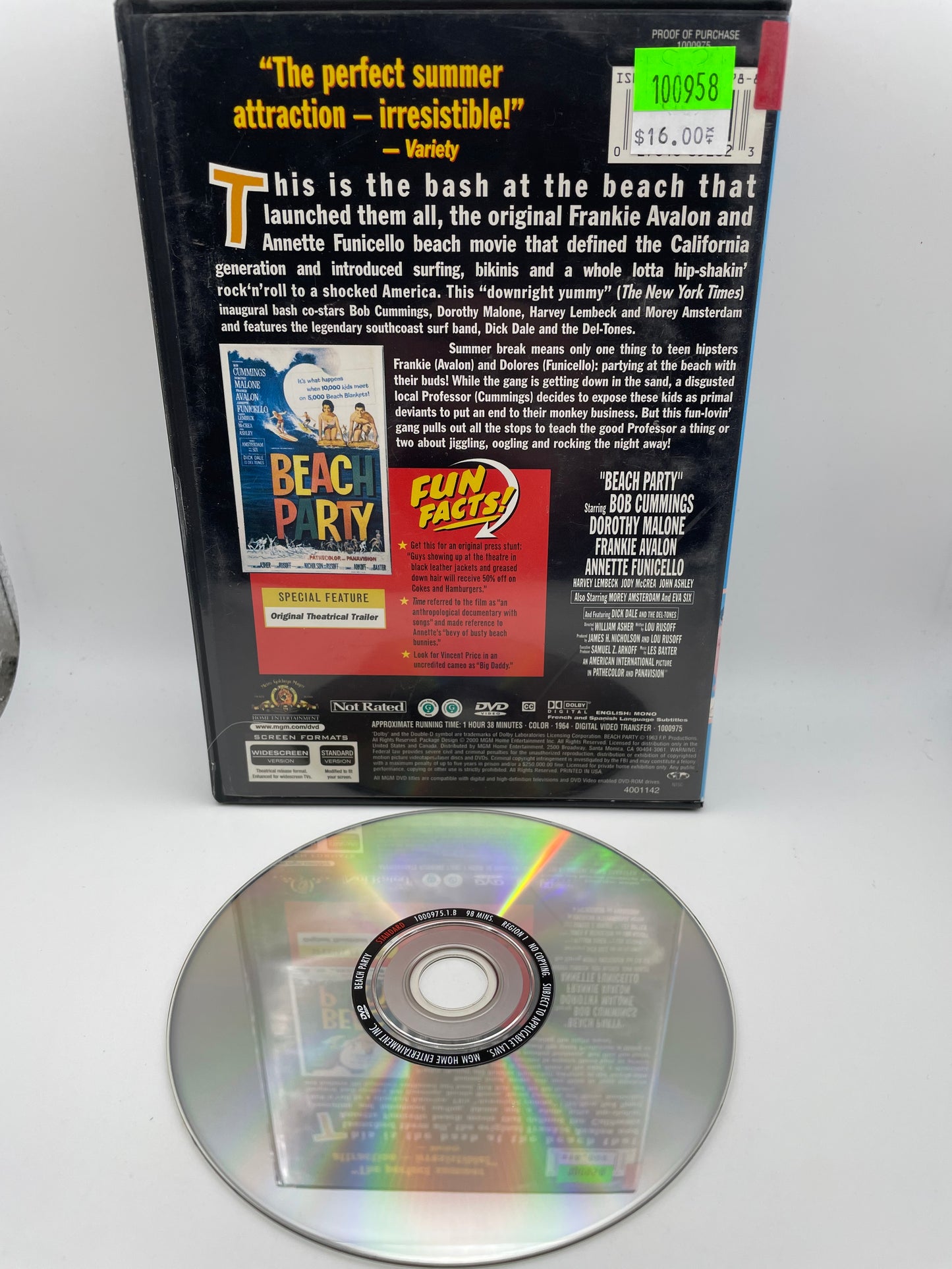 DVD - Beach Party #100958