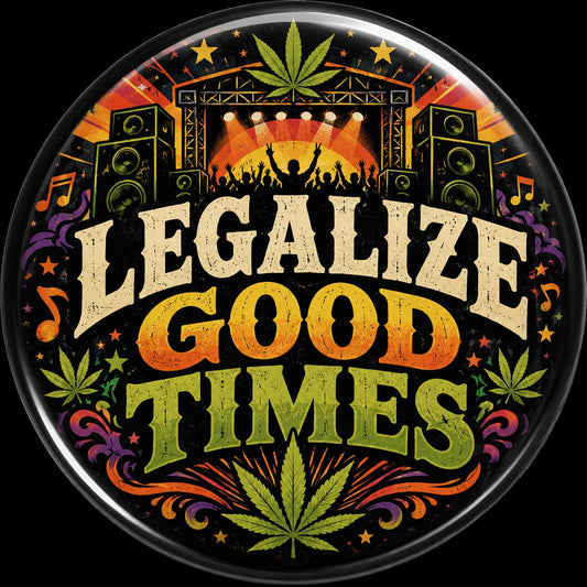 Buttons - WTHC-Radio - Legalize Good Times #107933