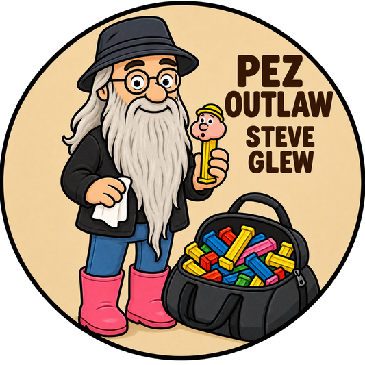 Button - The PEZ Outlaw - PEZ Outlaw  Steve Glew #108175