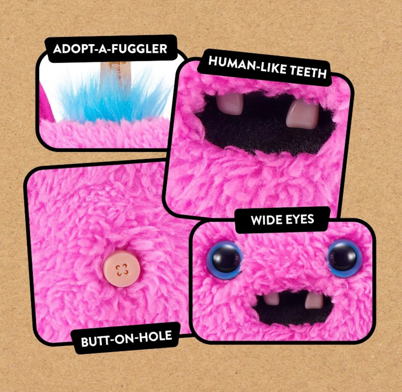 Fuggler - Baby Pinkles - Keyring - Winged Bat 2025 #107413