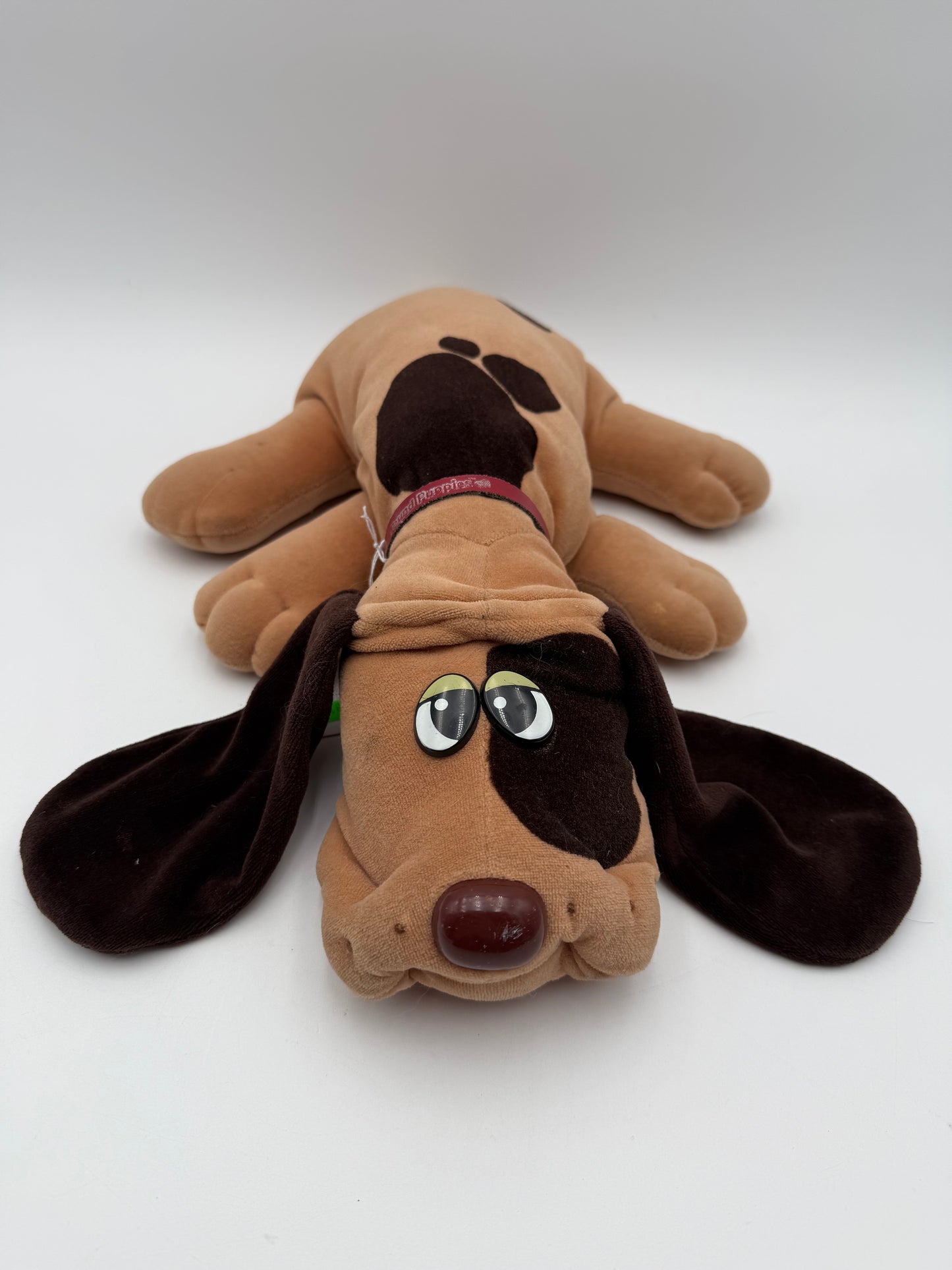 Pound Puppies - Tonka - Plush - Large Brown Spotted Dog w/ Collar 1985 #105181