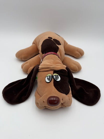 Pound Puppies - Tonka - Plush - Large Brown Spotted Dog w/ Collar 1985 #105181