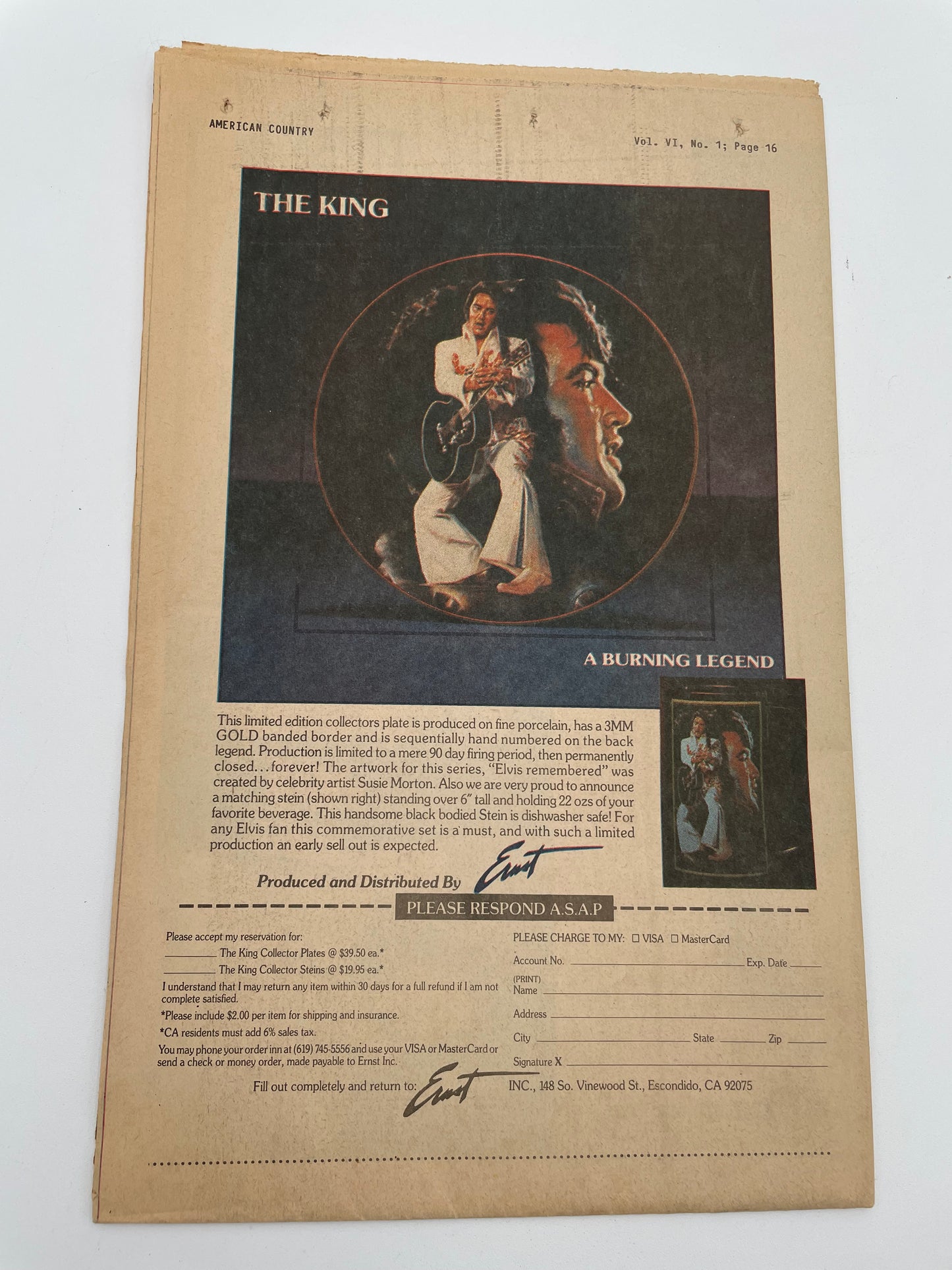 Elvis  - Graceland News 1988 #102187
