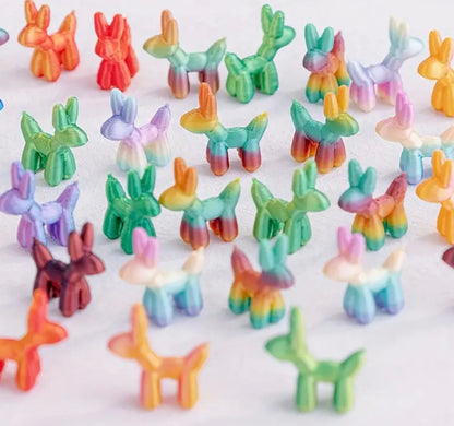 Mini Resin / 3D Print - Balloon Dog - Assorted Colors #107199