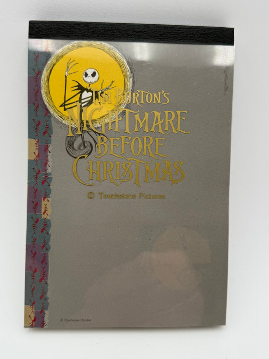 Nightmare Before Christmas - Memo Pad - Jack 1990s #105386