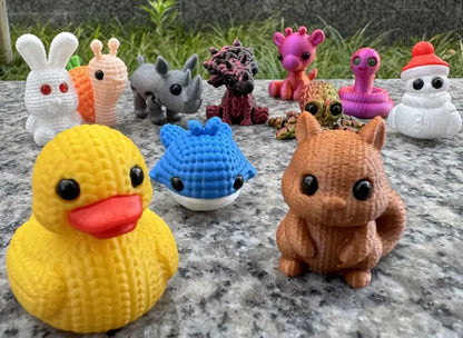 Small Resin / 3D Print - Articulated / Figures - Assorted Animals & Colors #107220