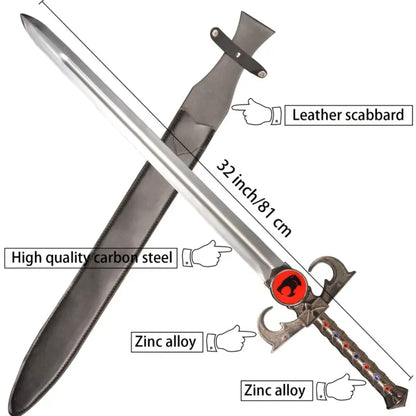 Thundercats - 32” Metal Sword w/ Sheath #106149