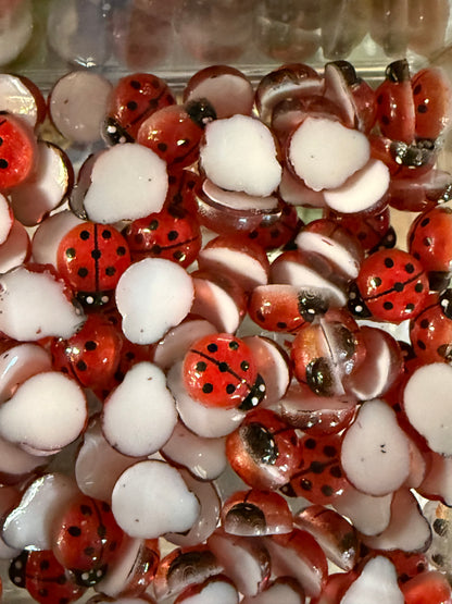 Mini Resin / 3D Print - Ladybugs - Red #107213