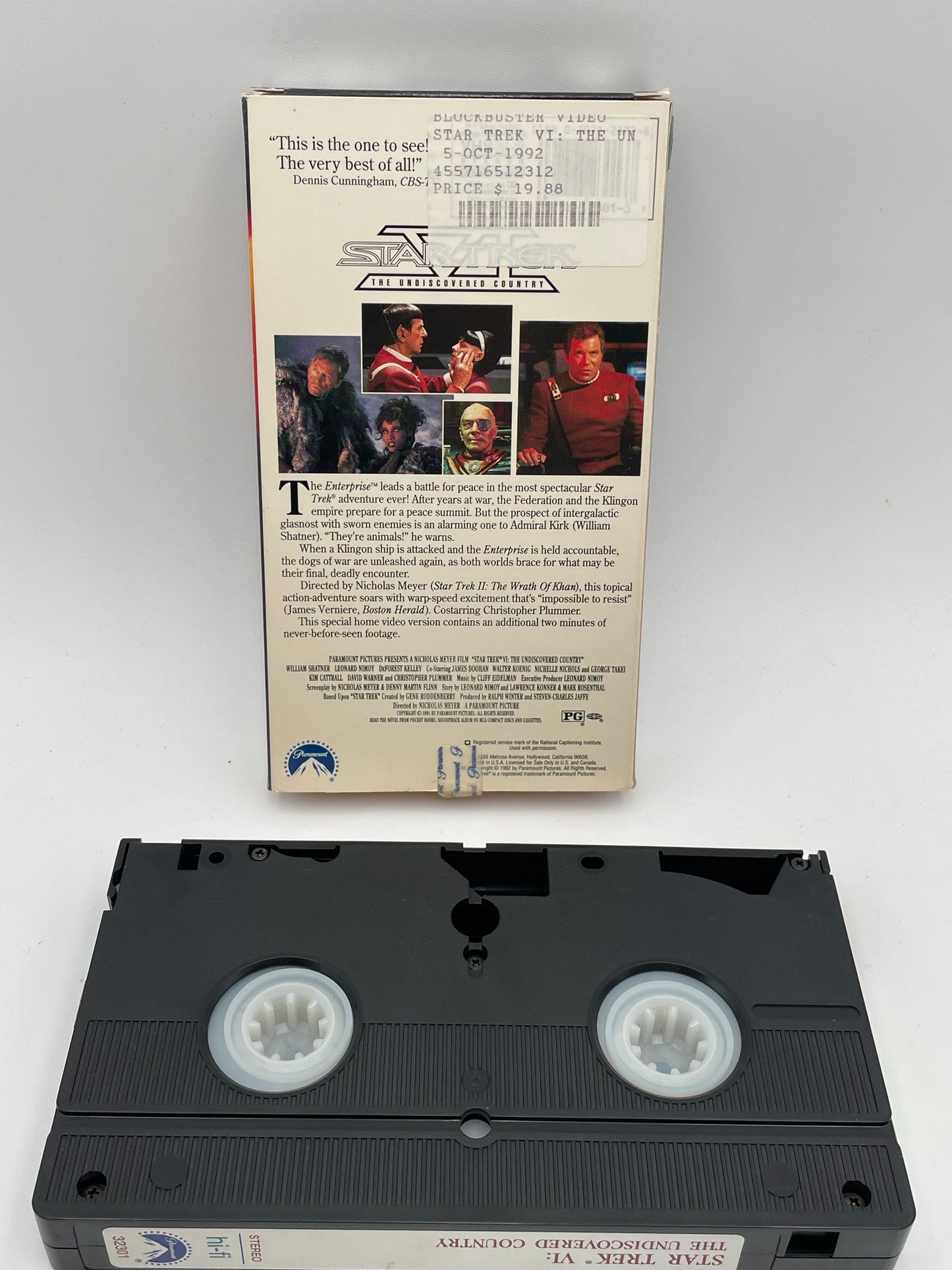 Star Trek - VHS - Star Trek VI The Undiscovered Country 1992 #104526
