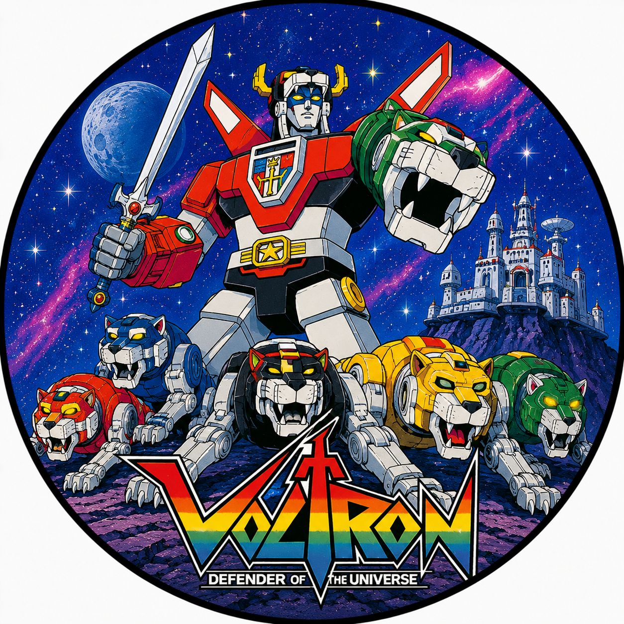 Button - 80s Theme - Voltron