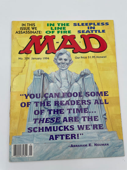 Mad Magazine - Abe Lincoln #324 - January 1994 #101357