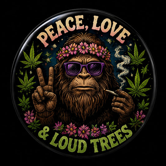 Buttons - WTHC-Radio - Peace Love #108001