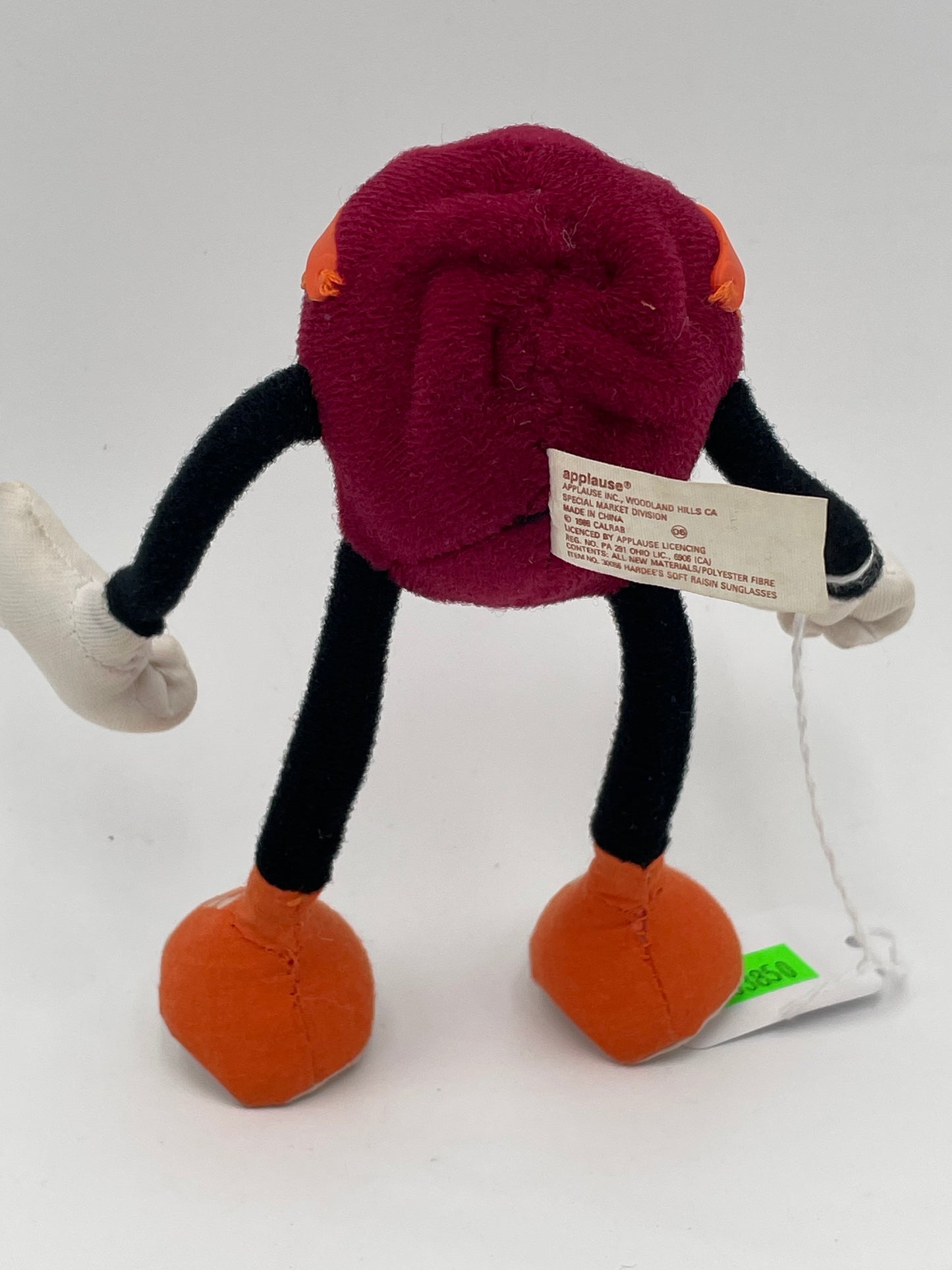 California Raisins - Hard Plush - Sunglasses 1988 #103850