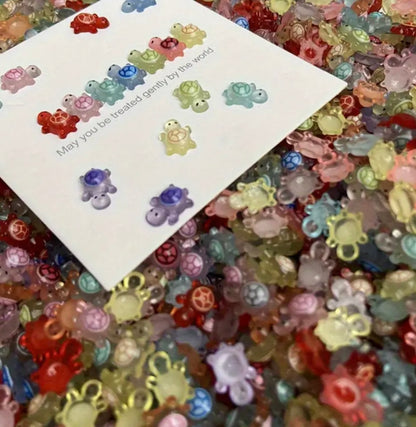 Mini Resin / 3D Print - Tiny Turtles - Assorted Colors #107185
