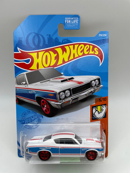 Hot Wheels - Muscle Mania #219 5/10 AMC Rebel Machine White 2021 #103259