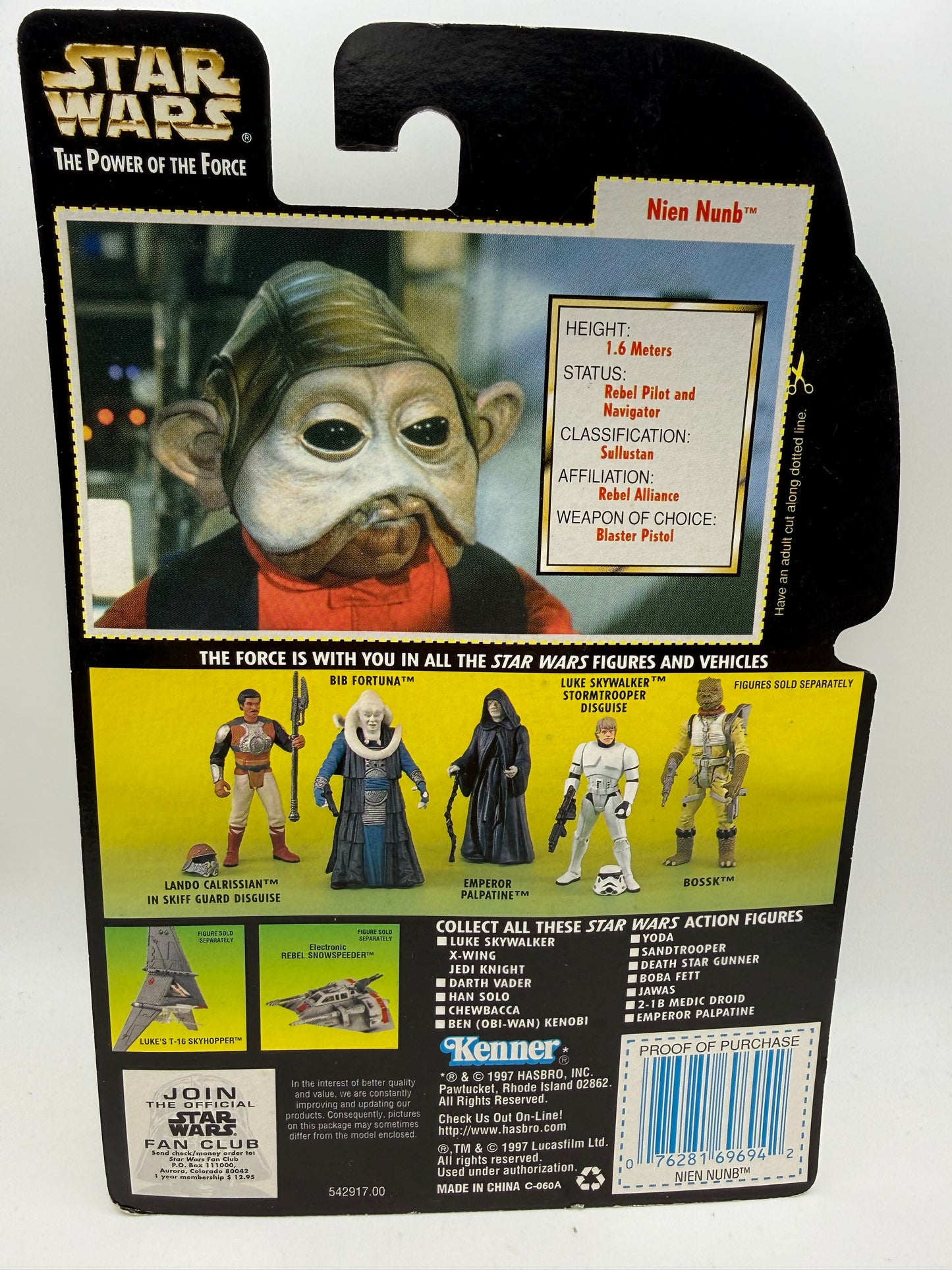 Star Wars - The Power of the Force - Nien Nunb 1997 #107476