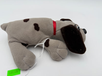 Pound Puppies - Tonka - Plush - Small Grey w/ Brown Spots Dog 1985 #105185