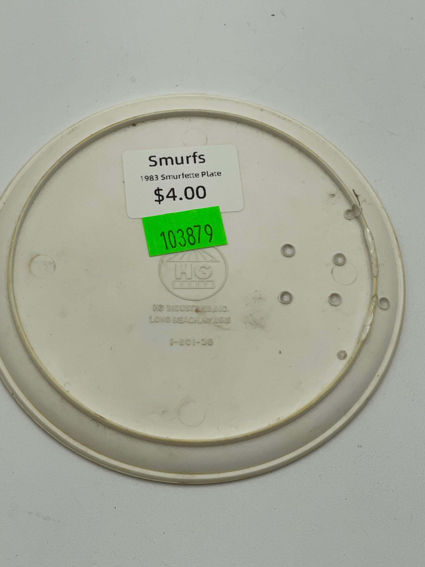 Smurfs - Smurfette Plate 1983 #103879