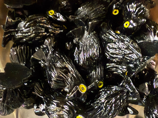 Mini Resin / 3D Print - Crows - Black #107188