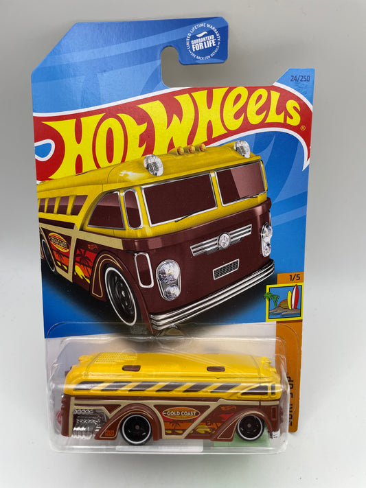 Hot Wheels - Surfs Up #24 1/5 Surfin’ School Bus Yellow 2023 #103257