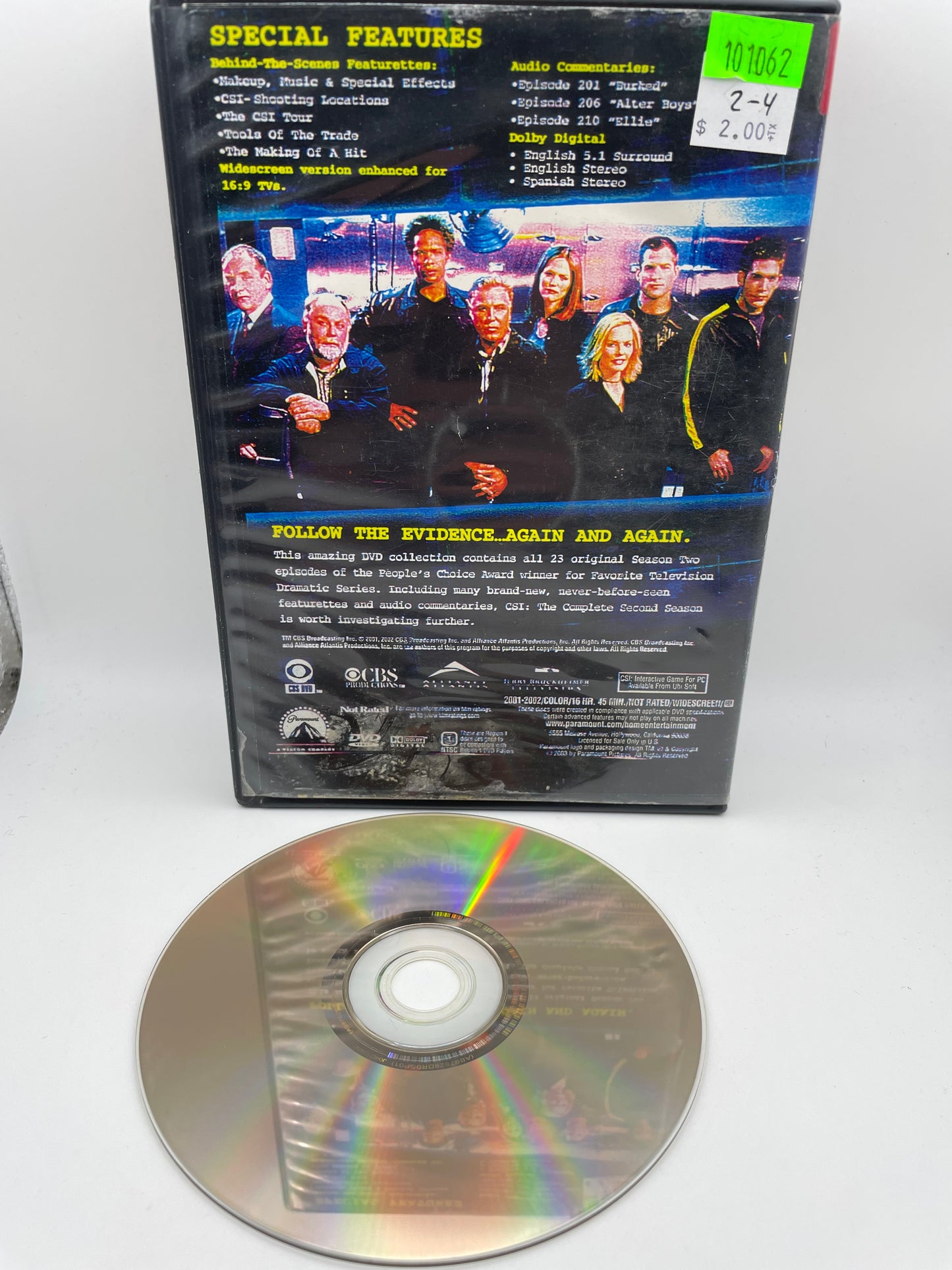 DVD - CSI Season 2 - Disk 4 - #101062
