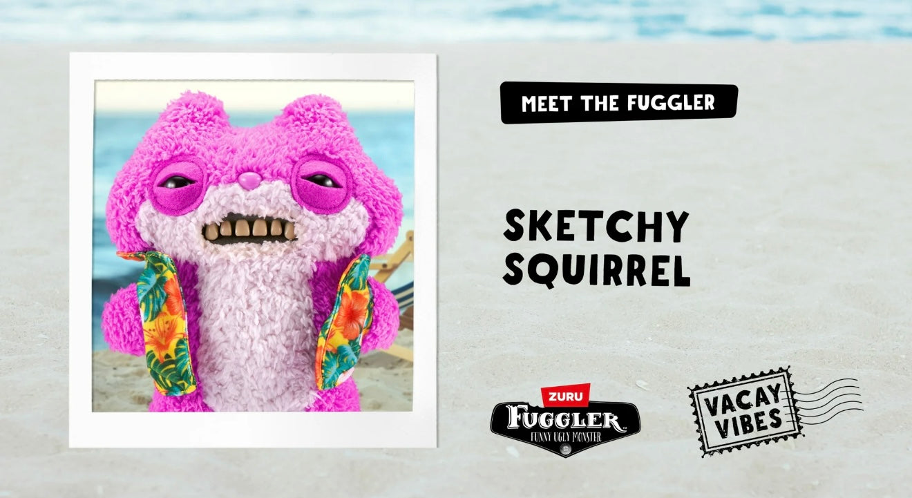 Fuggler - Vacay Vibes - Pink Sherpa Sketchy Squirrel 2024 #107391