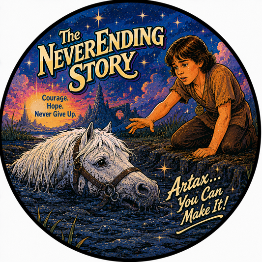 Button - 80s Theme - Never Ending Story - Artax #107667