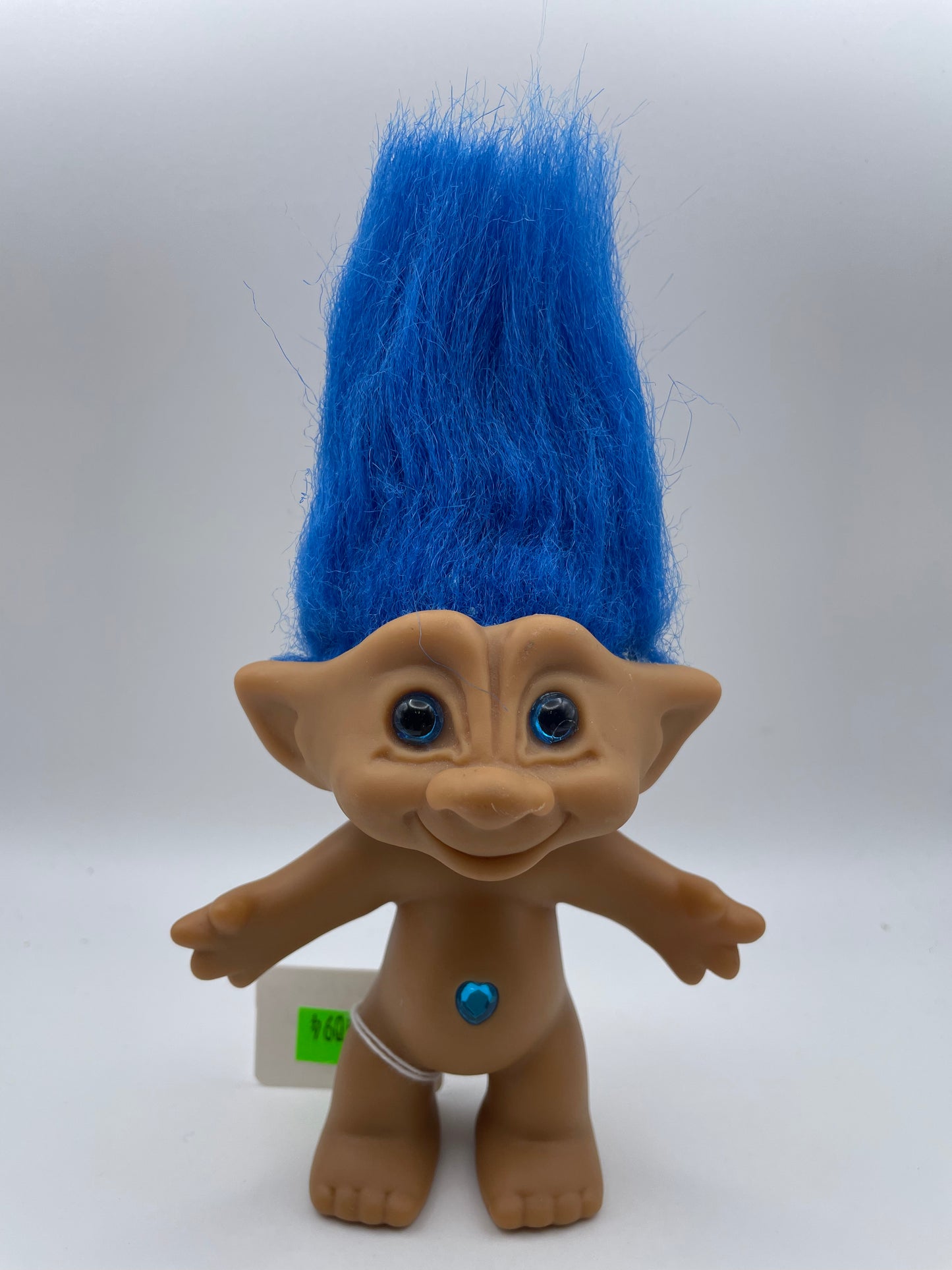 Trolls - Naked Blue Heart Gem - Blue Hair #101094