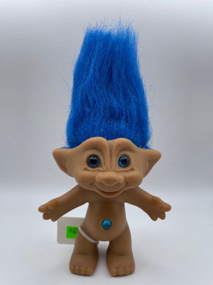 Trolls - Naked Blue Heart Gem - Blue Hair #101094